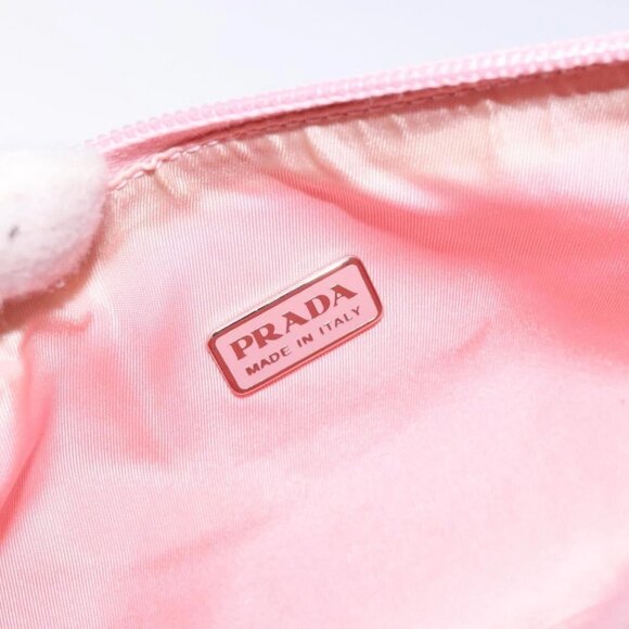PRADA Sports Accessory Pouch Canvas Gray Silver Auth - Picture 11 of 16